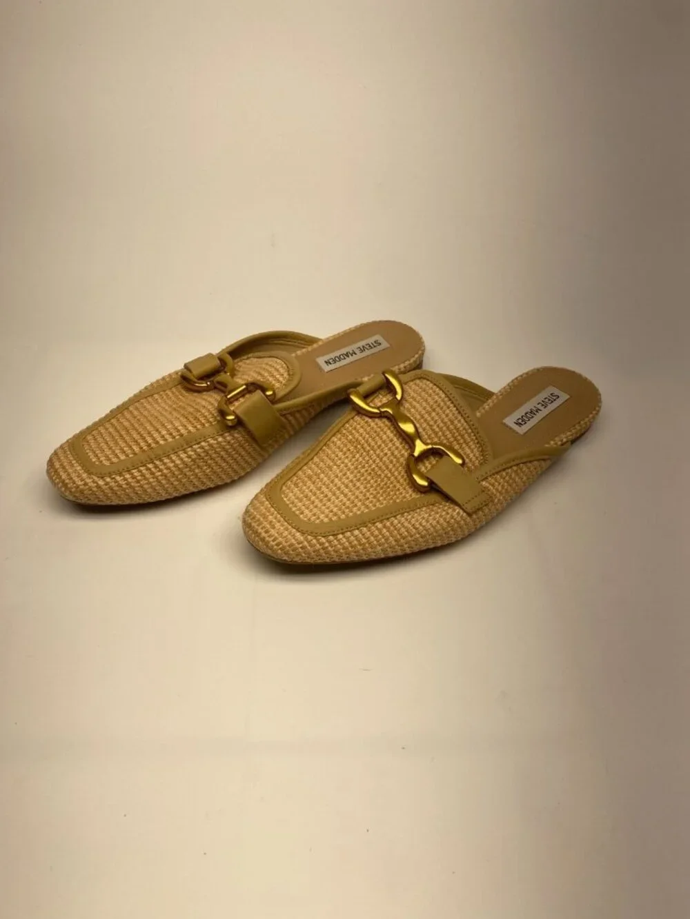 Steve Madden Women's Fortunate Raffia Loafer Sz 8.5